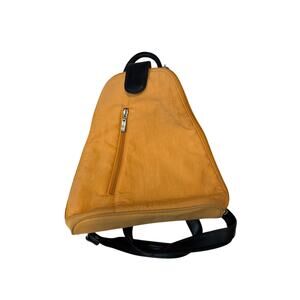 Baggallini Metro Backpack Sling Bag Yellow Water Resistant Travel